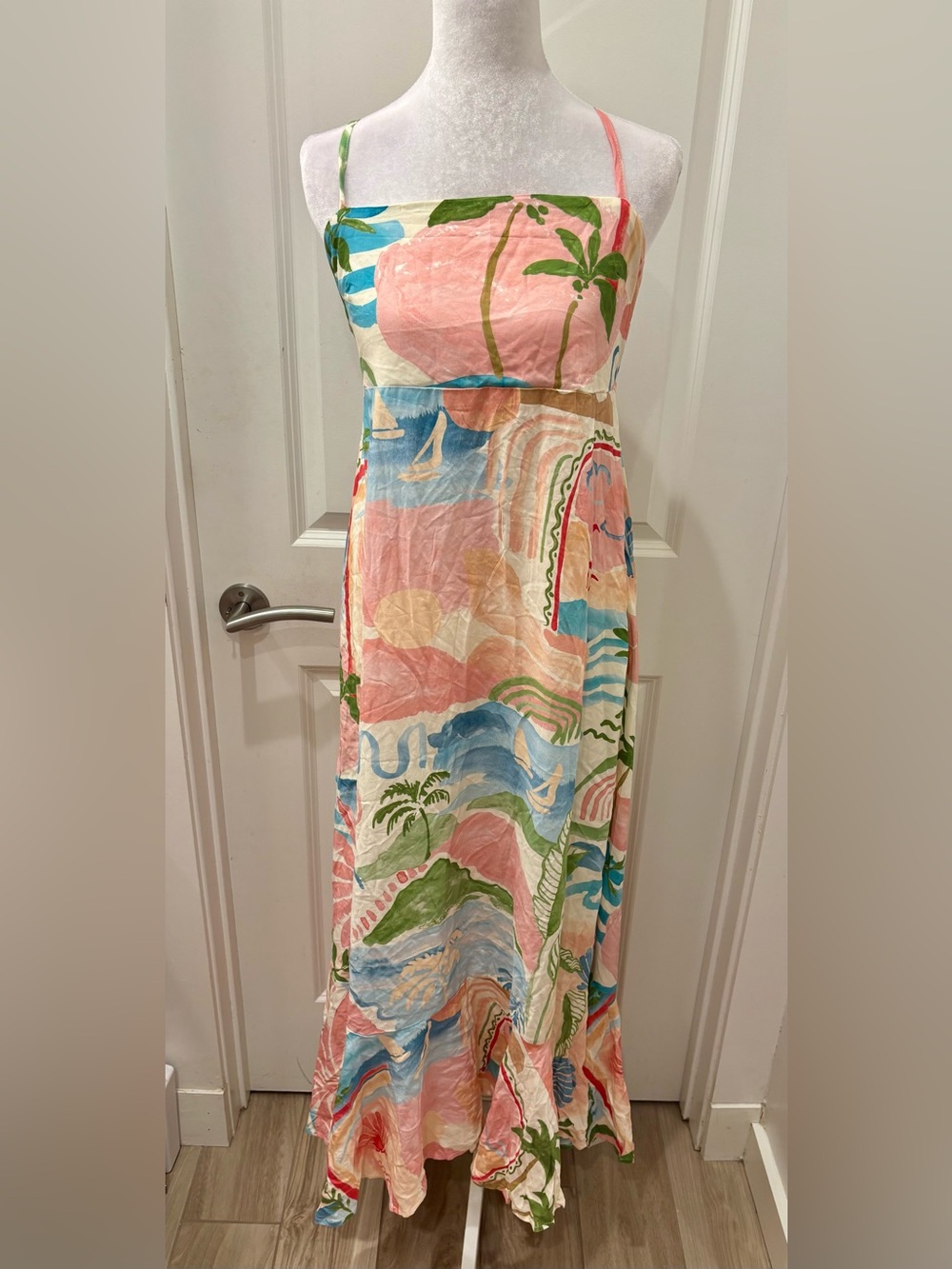 NWT Paper Heart Tropical Print Maxi Dress - L